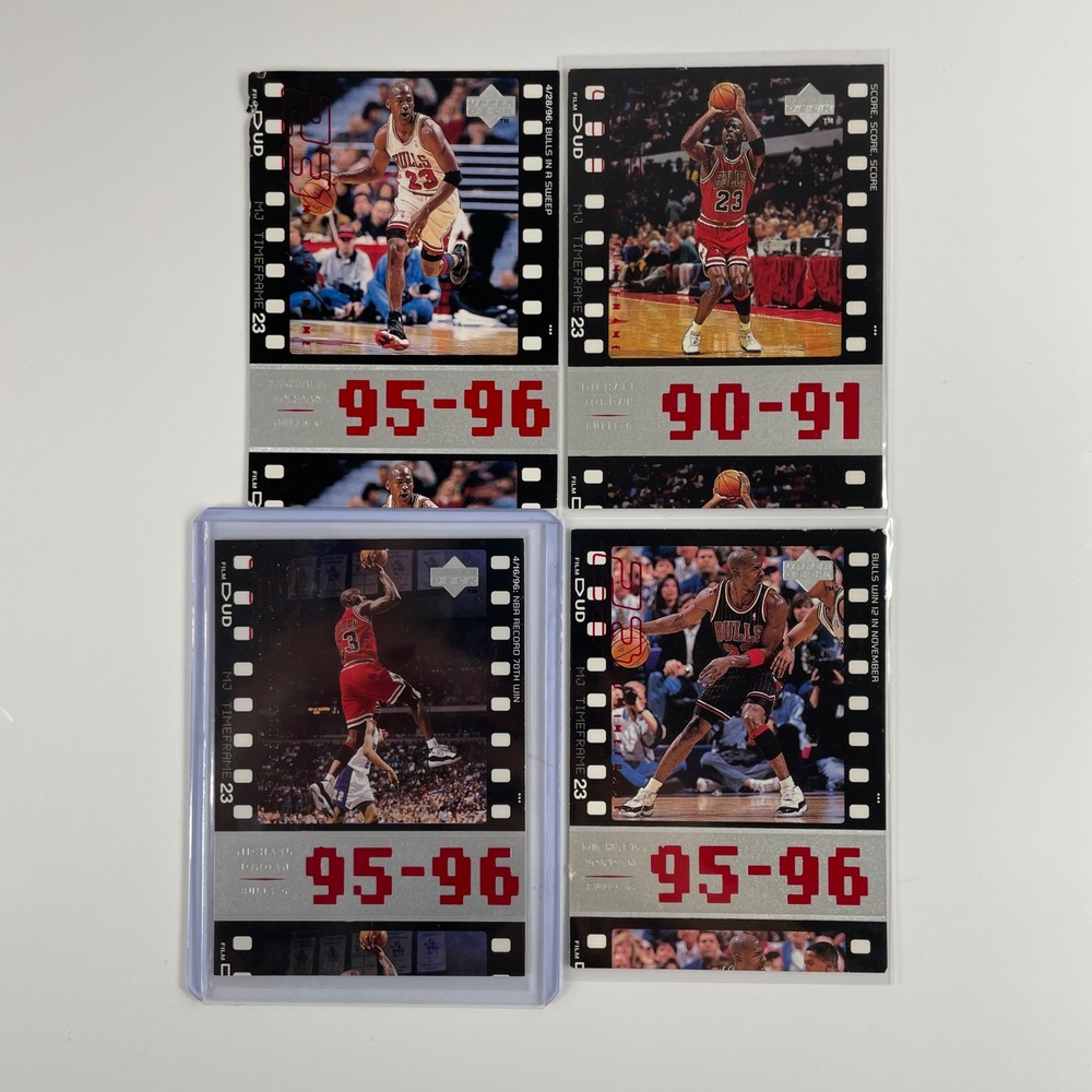 Michael Jordan 1998 Upper Deck MJ Timeframe Bulls Basketball Card Lot 4